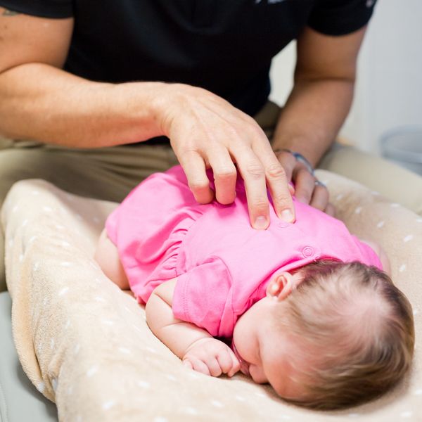 Pediatric chiropractic adjustment